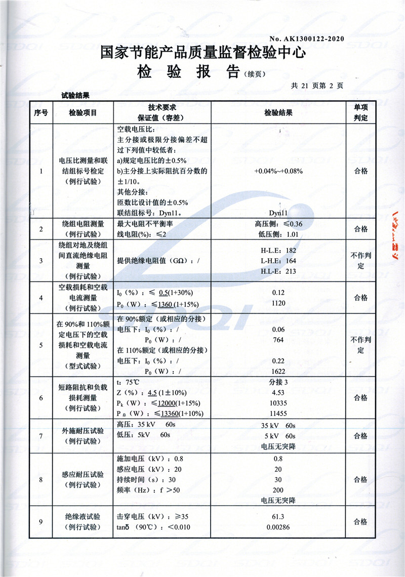高低压试验报告-S11-1250乳山乳山乳山油浸式变压器-2.jpg